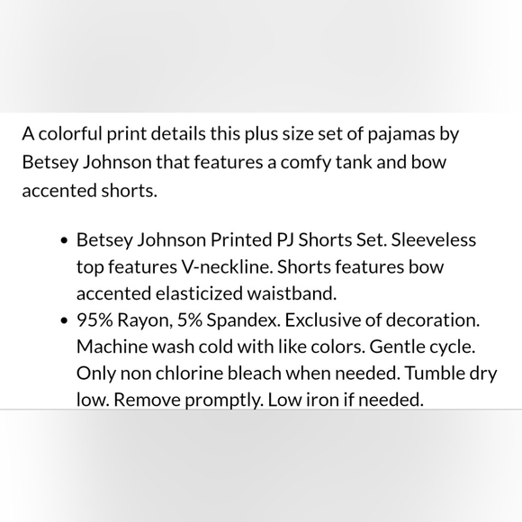 NWT Sleeveless Short Pajama Set - Picture 3 of 4